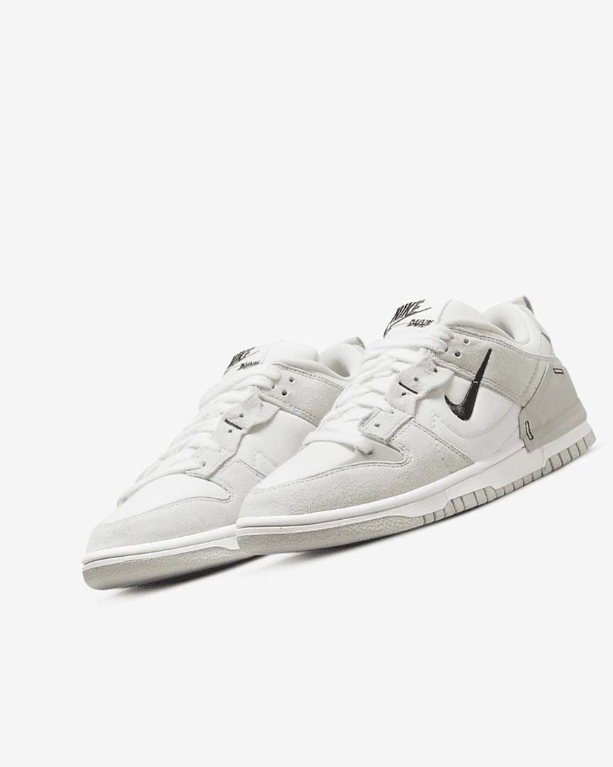 White / Light Beige / Black Women's Nike Dunk Low Disrupt 2 Sneakers | UK2549