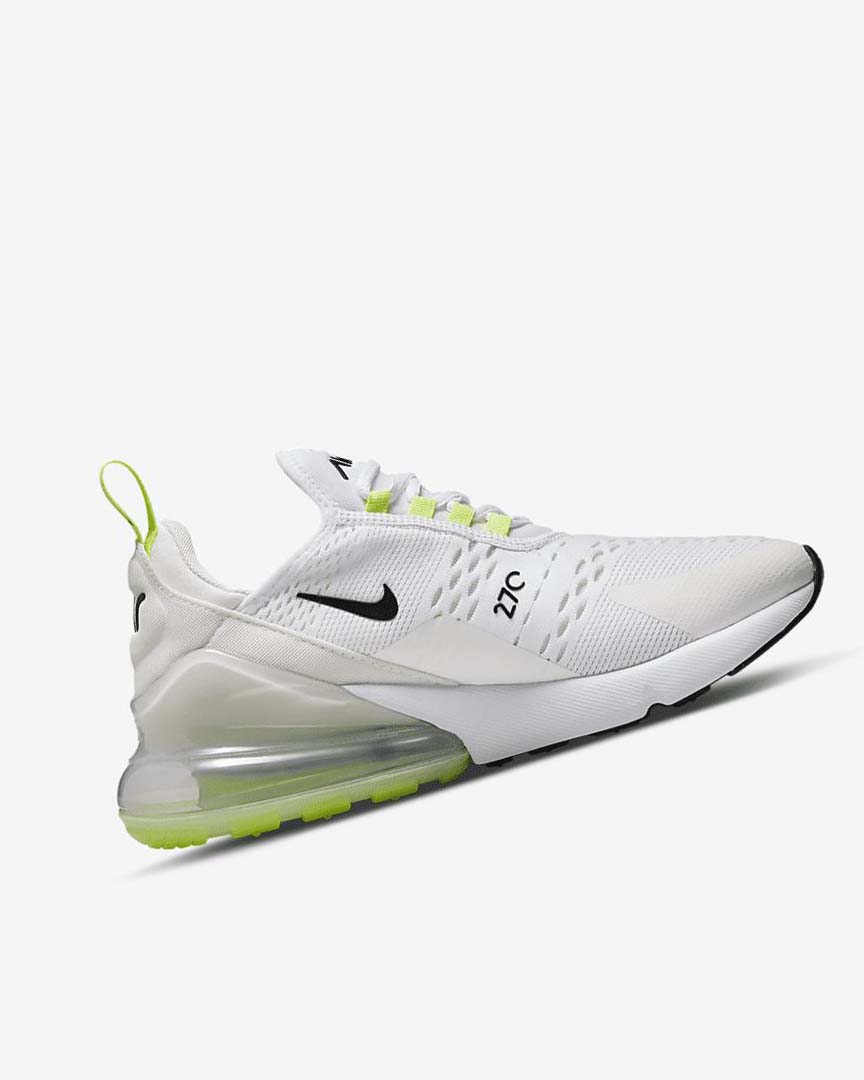 White / Light Beige / Green / Black Women's Nike Air Max 270 Casual Shoes | UK2483