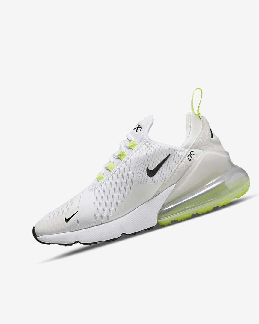 White / Light Beige / Green / Black Women\'s Nike Air Max 270 Casual Shoes | UK2483