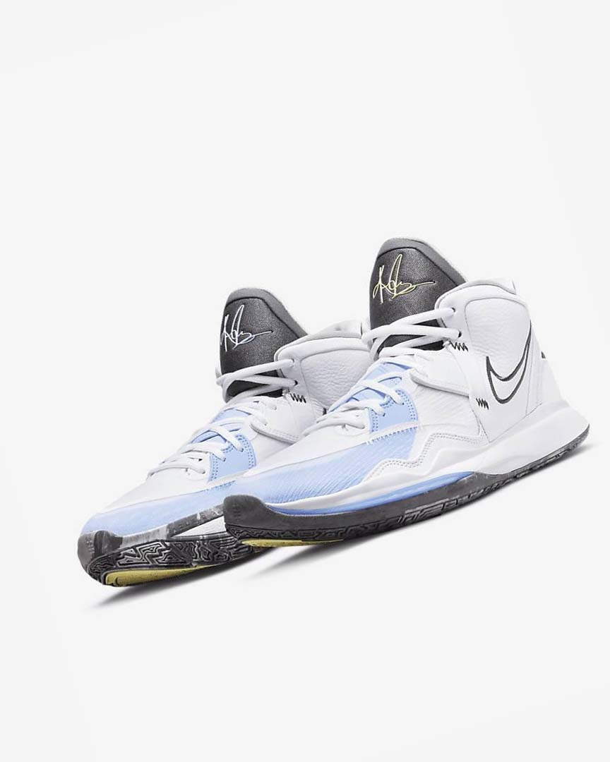 White / Light Blue / Blue / Grey Men's Nike Kyrie Infinity Basketball Shoes | UK4953