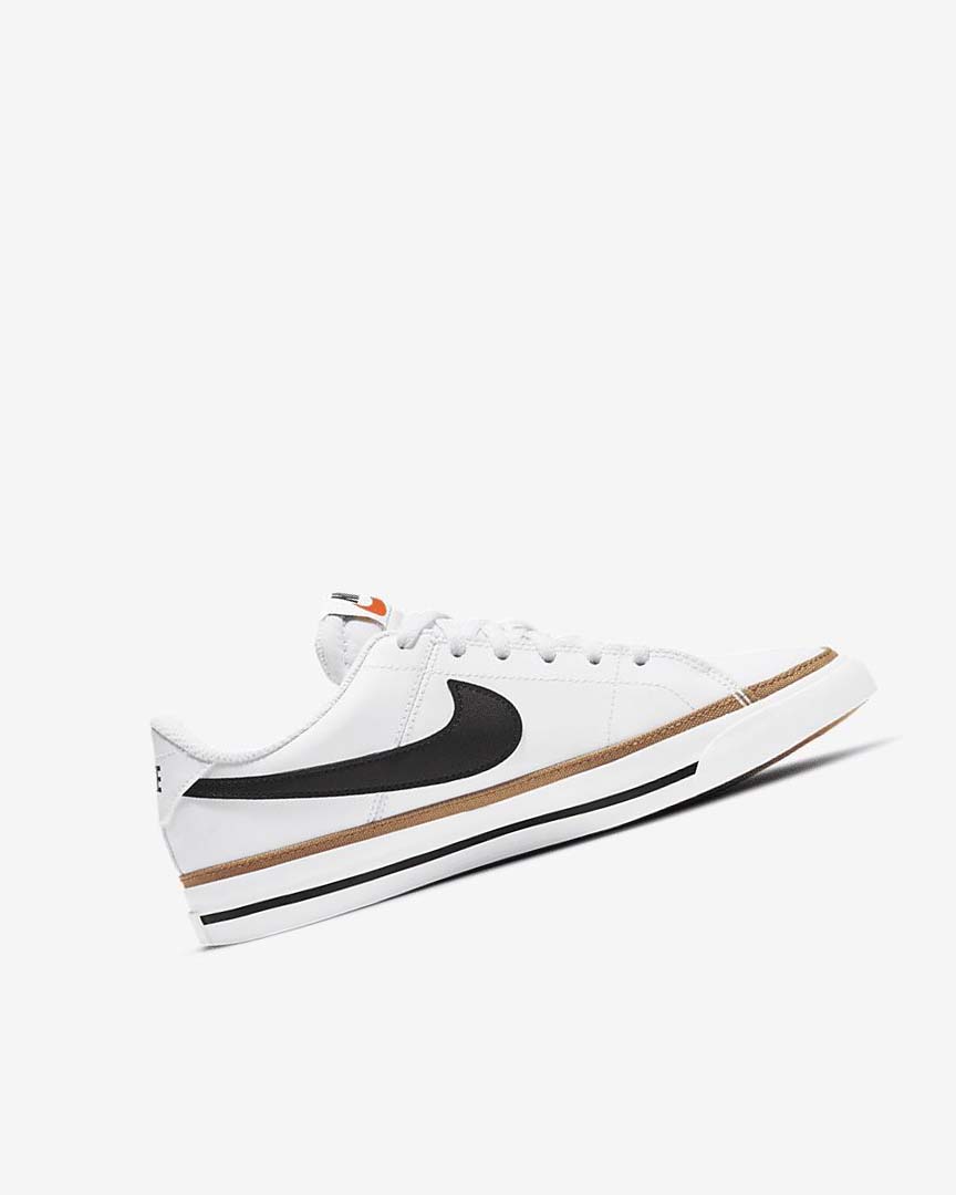 White / Light Brown / Black Boys' Nike Court Legacy Sneakers | UK4767