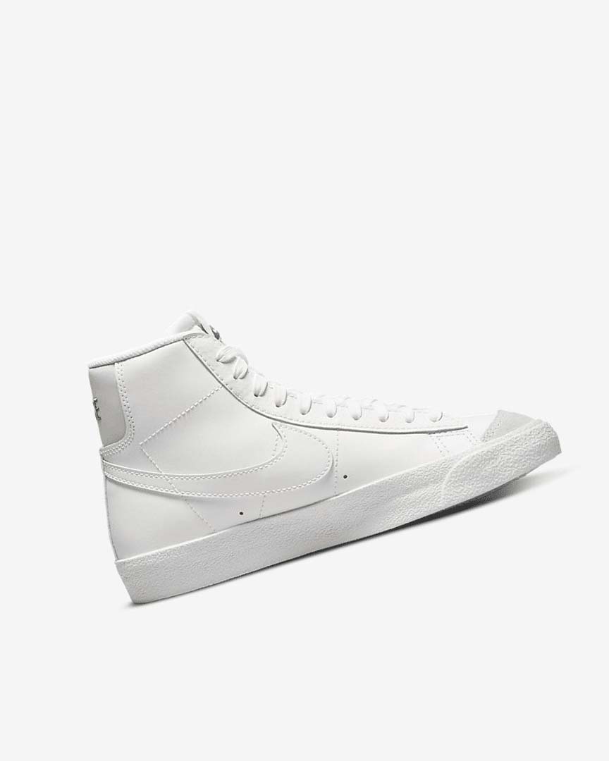 White / Light Brown / White Boys' Nike Blazer Mid '77 Sneakers | UK5441