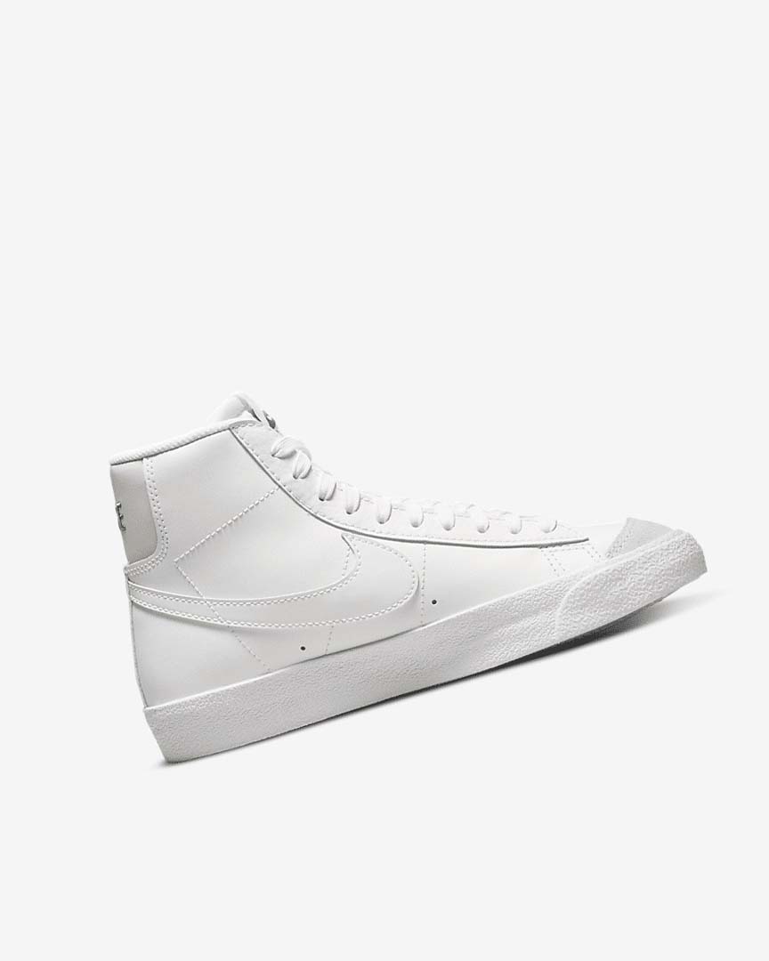 White / Light Brown / White Girls' Nike Blazer Mid '77 Sneakers | UK5360