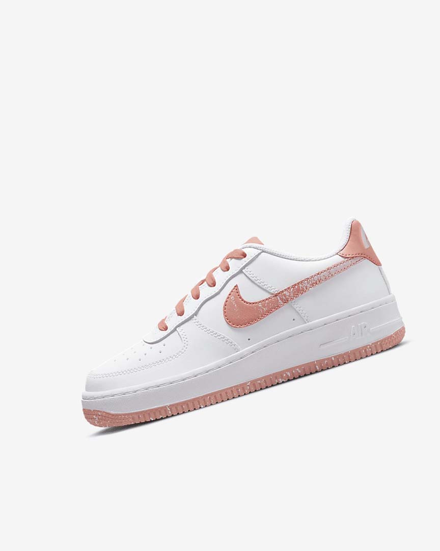 White / Light Girls\' Nike Air Force 1 LV8 Sneakers | UK5096