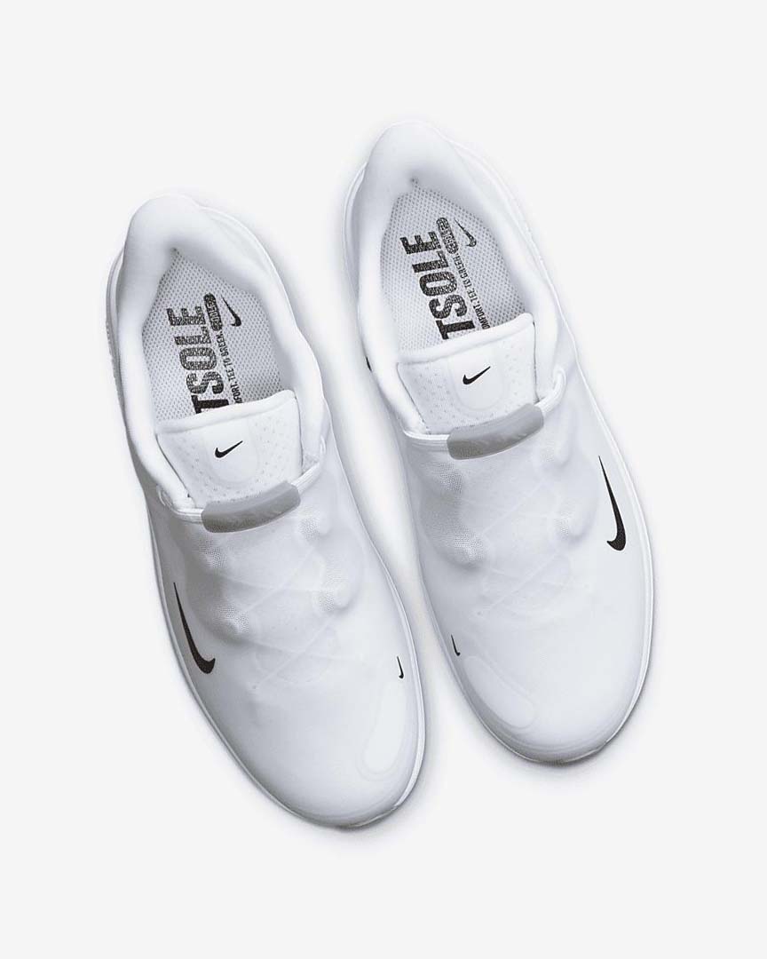 White / Light Grey / Black Women's Nike React Ace Tour Golf Shoes | UK3260