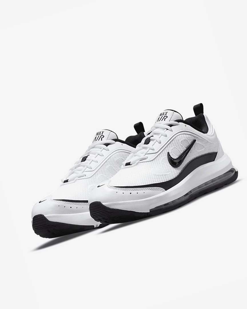 White / Light Red / Black Men's Nike Air Max AP Sneakers | UK4743