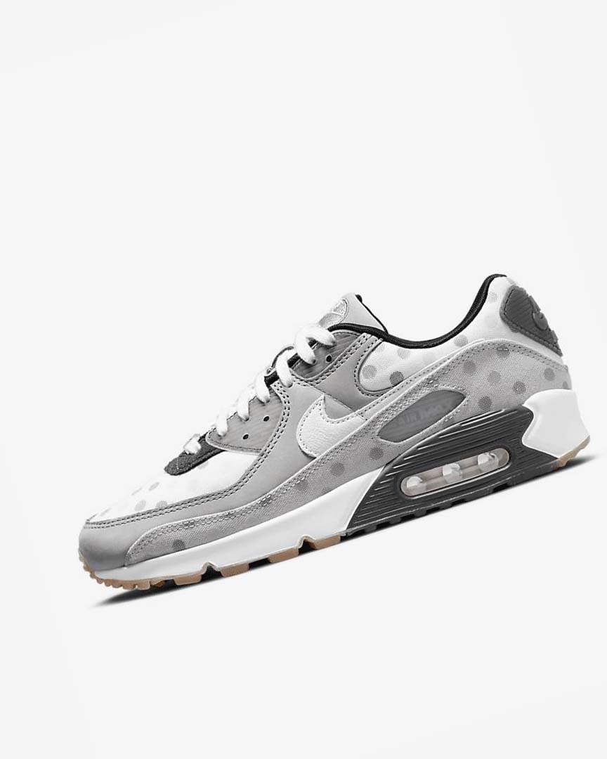 White Men\'s Nike Air Max 90 NRG Casual Shoes | UK4603