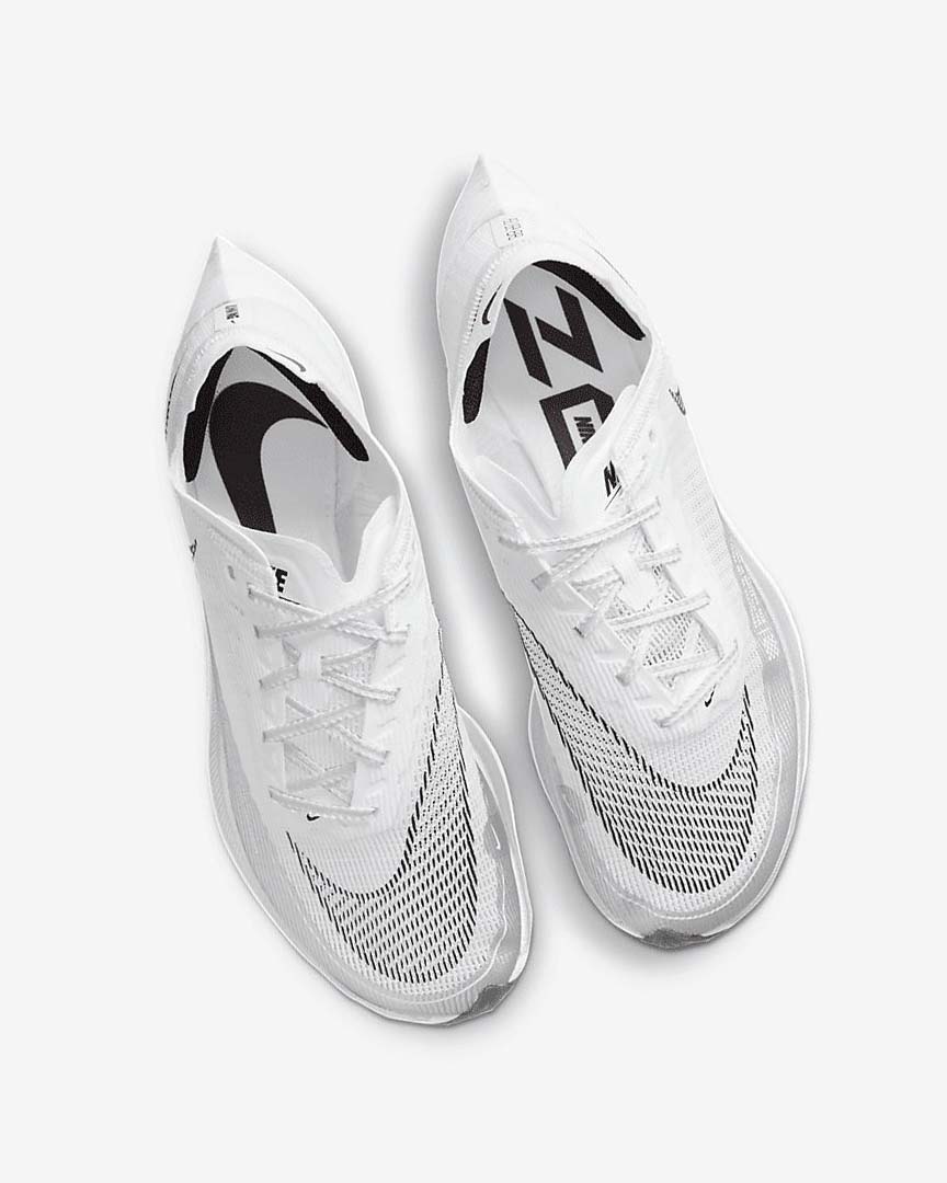 White / Metal Silver / Black Women's Nike ZoomX Vaporfly Next% 2 Running Shoes | UK2783