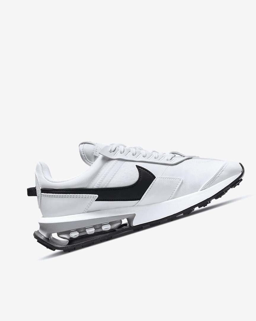 White / Metal Silver / Black Women's Nike Air Max Pre-Day Sneakers | UK3181