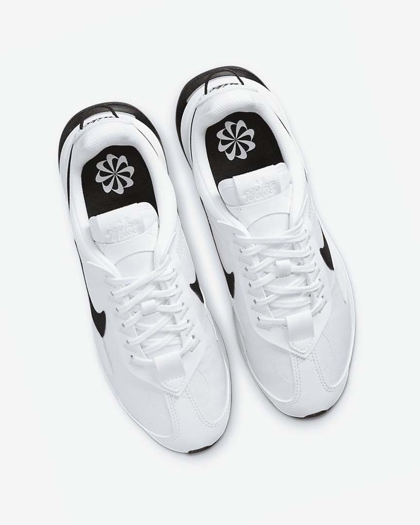 White / Metal Silver / Black Women's Nike Air Max Pre-Day Sneakers | UK3181