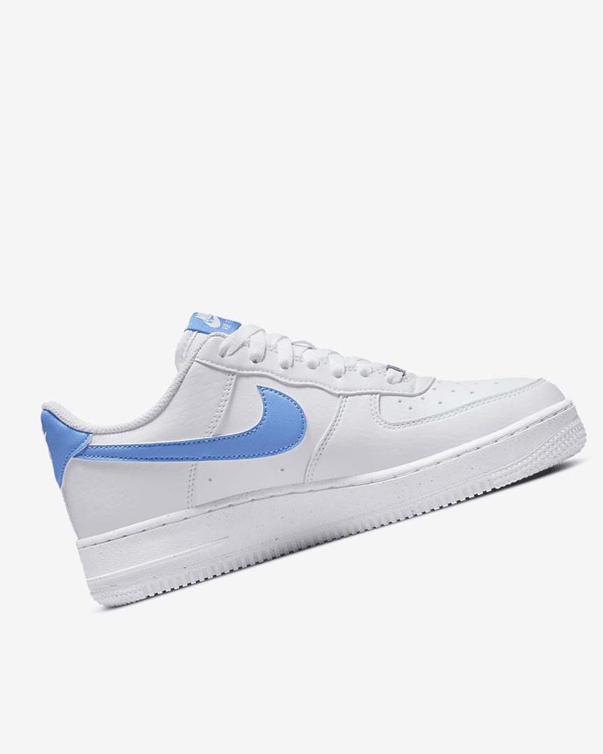 White / Metal Silver / Blue Women's Nike Air Force 1 '07 Next Nature Sneakers | UK2946