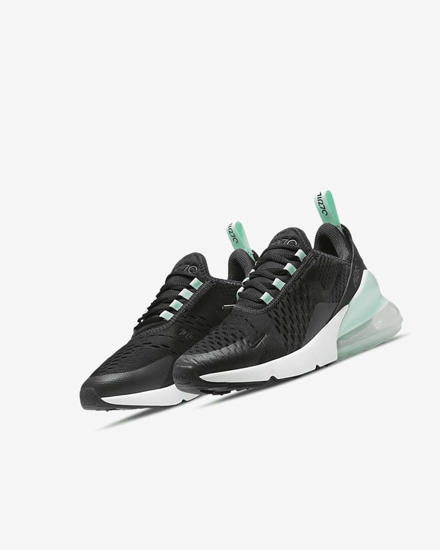 White / Mint / Black Boys' Nike Air Max 270 Casual Shoes | UK3106