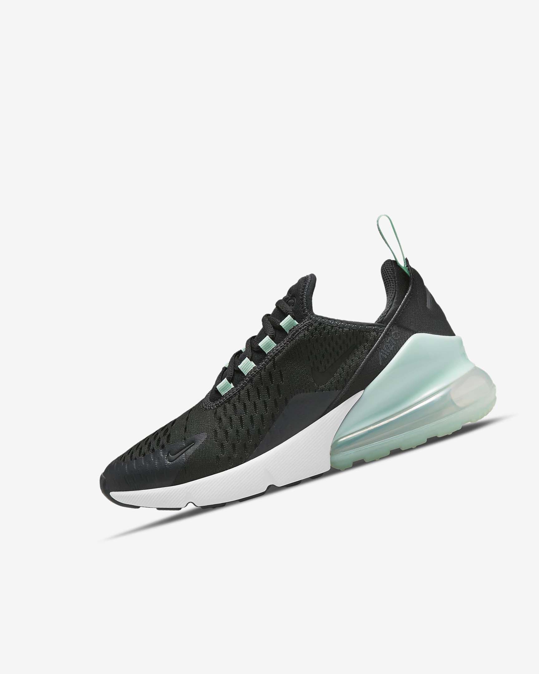 White / Mint / Black Boys\' Nike Air Max 270 Casual Shoes | UK3106