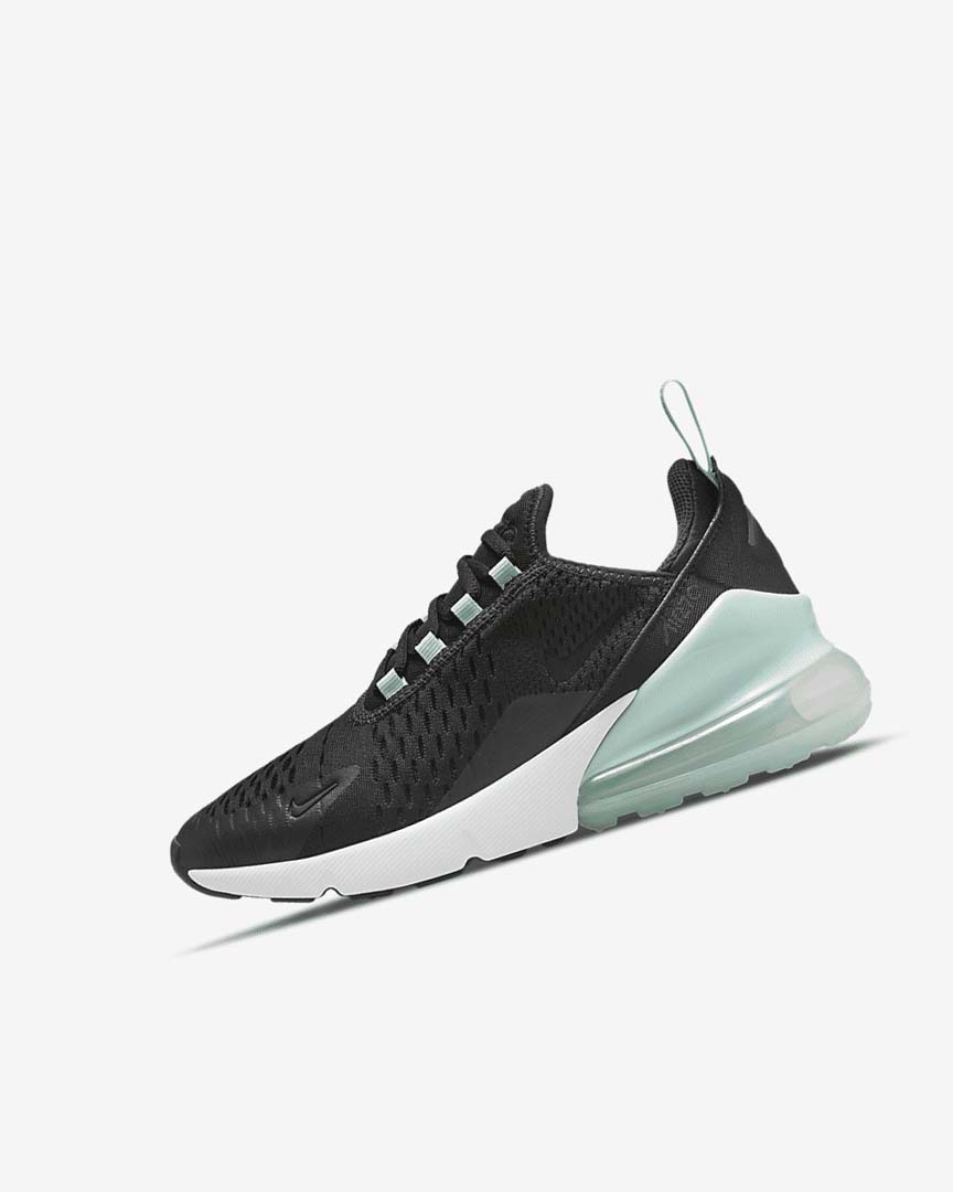 White / Mint / Black Girls\' Nike Air Max 270 Casual Shoes | UK2438