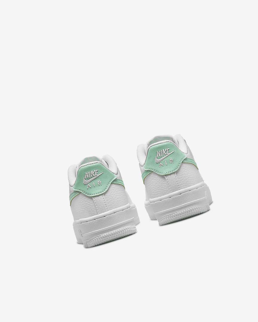 White / Mint Boys' Nike Air Force 1 Sneakers | UK2965