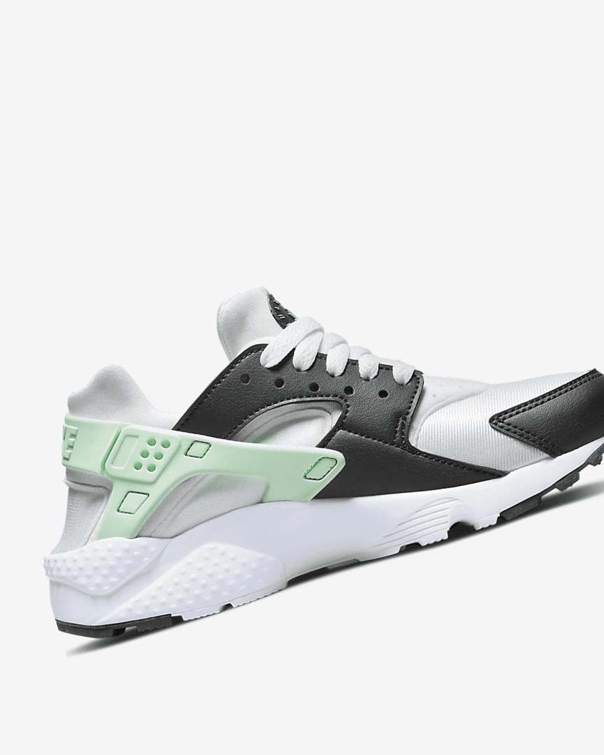 White / Mint Boys' Nike Huarache Run Shoes | UK4997