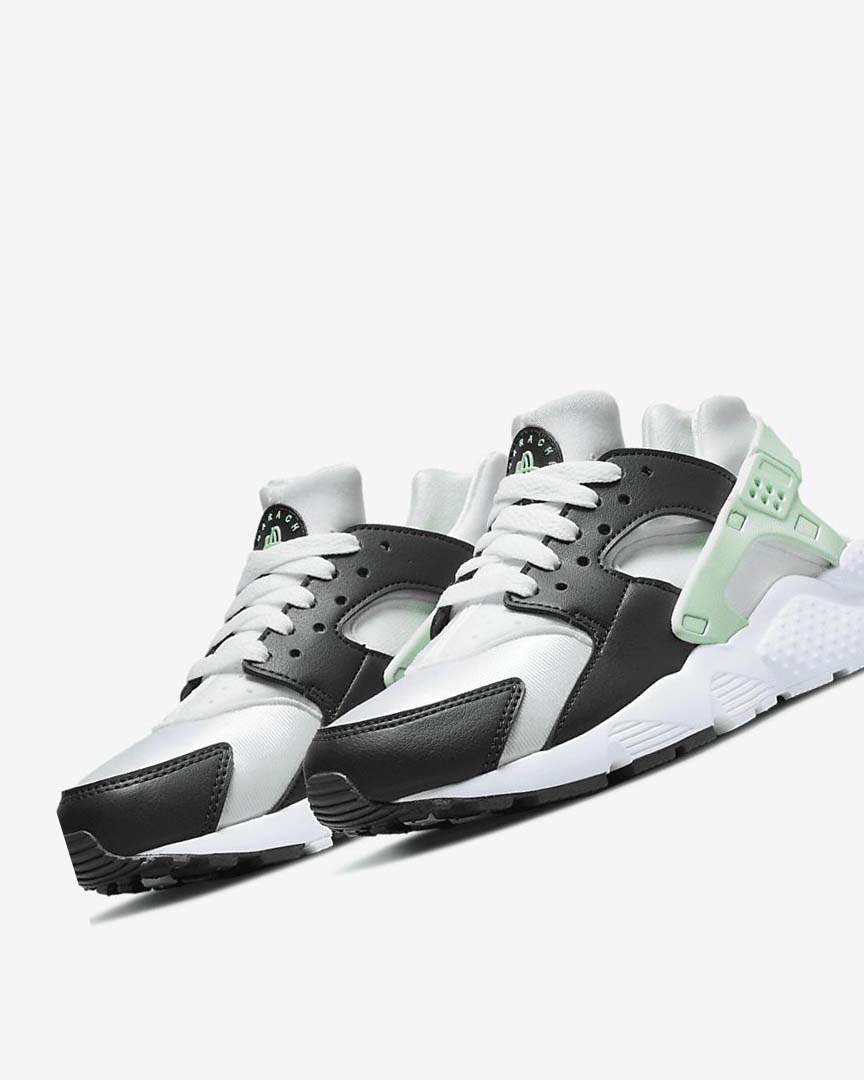 White / Mint Boys' Nike Huarache Run Shoes | UK4997