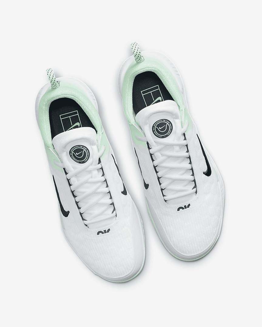 White / Mint / Obsidian Women's Nike Court Zoom NXT Tennis Shoes | UK4557