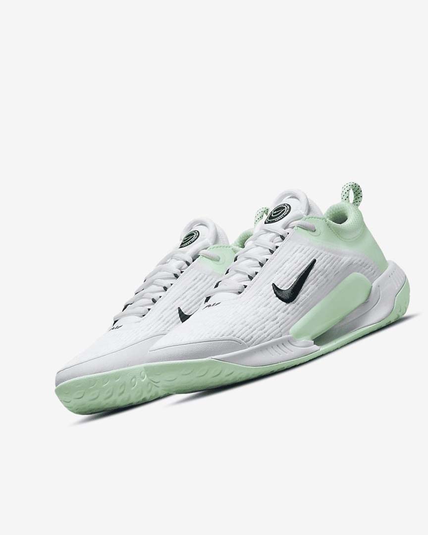 White / Mint / Obsidian Women's Nike Court Zoom NXT Tennis Shoes | UK4557