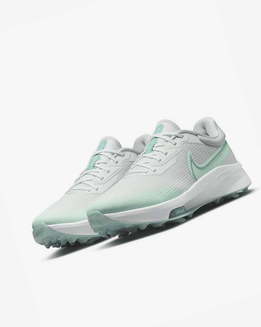 White / Mint / Platinum / Turquoise Men's Nike Air Zoom Infinity Tour NEXT% Golf Shoes | UK5194