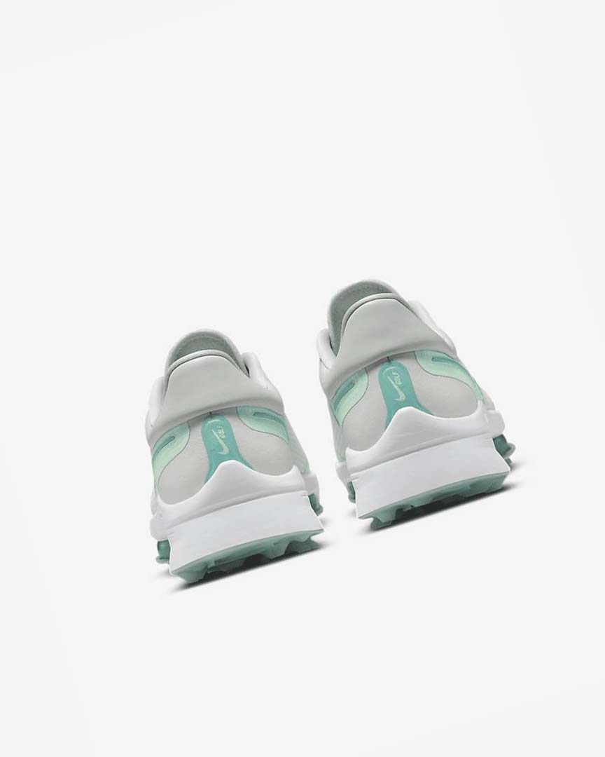 White / Mint / Platinum / Turquoise Men's Nike Air Zoom Infinity Tour NEXT% Golf Shoes | UK5194