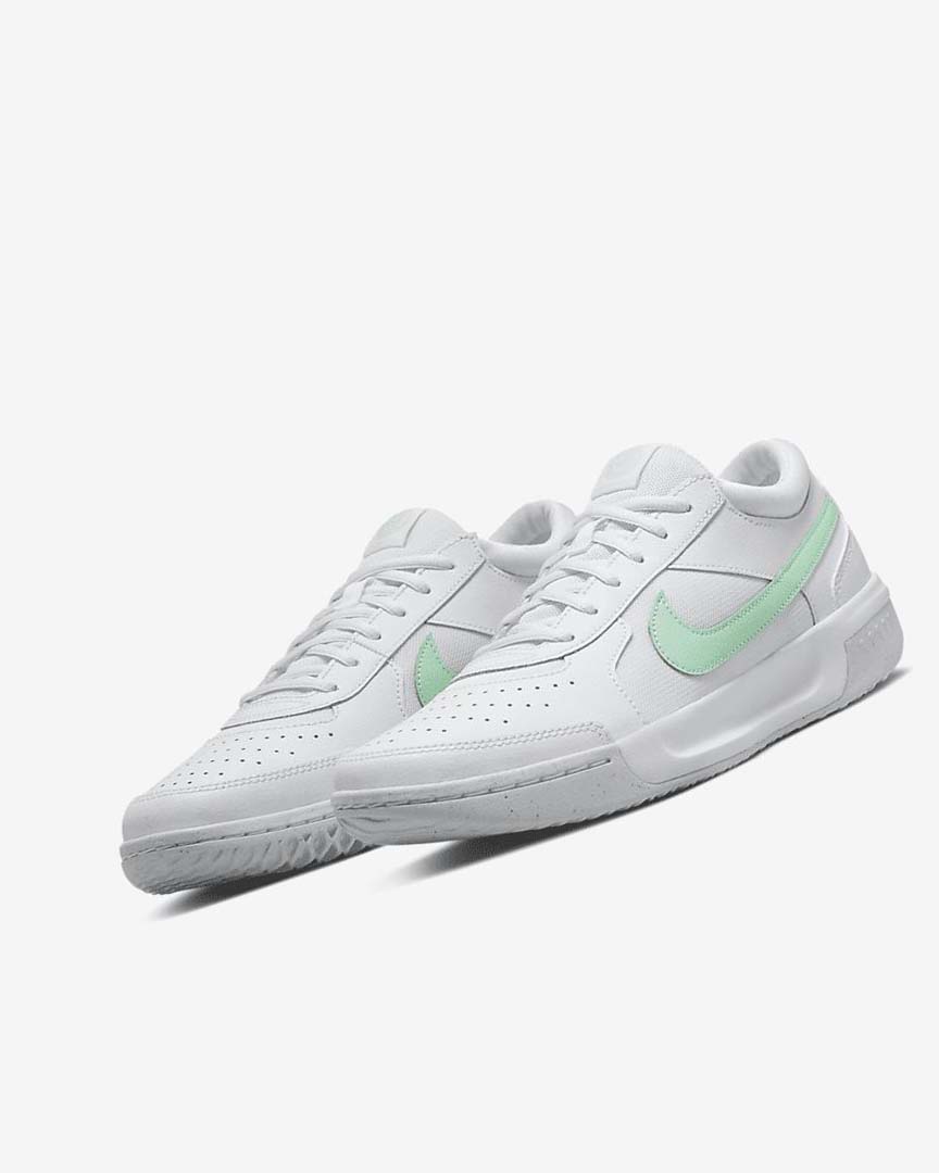 White / Mint Women's Nike Court Zoom Lite 3 Tennis Shoes | UK3068