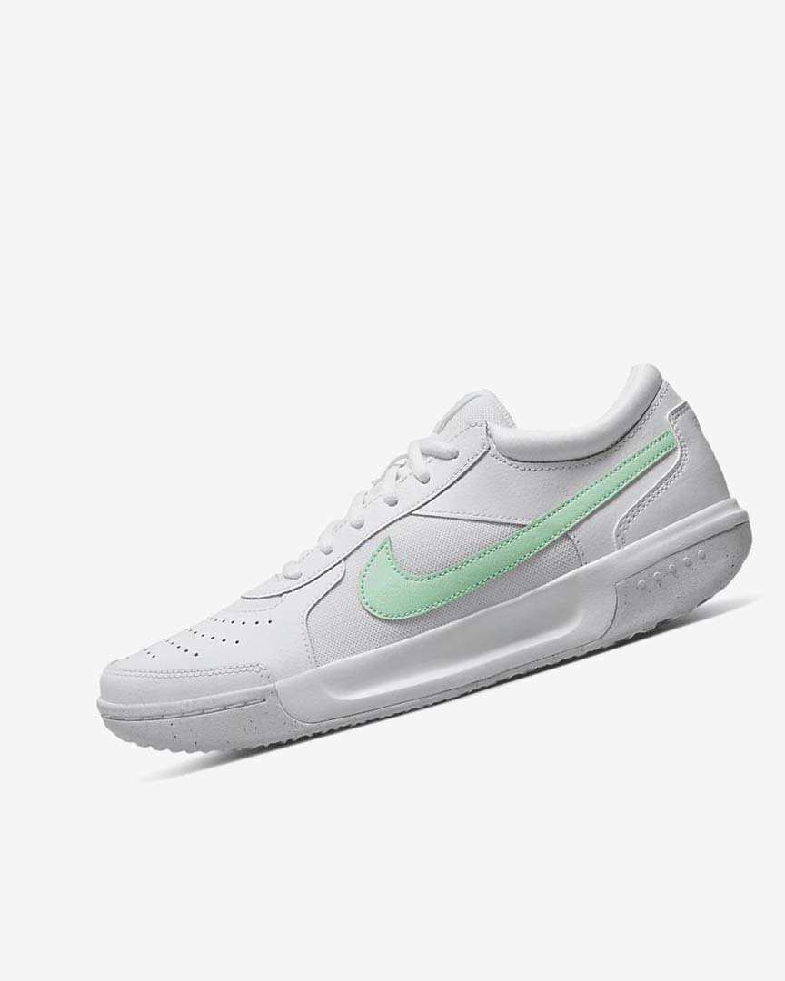 White / Mint Women\'s Nike Court Zoom Lite 3 Tennis Shoes | UK3068