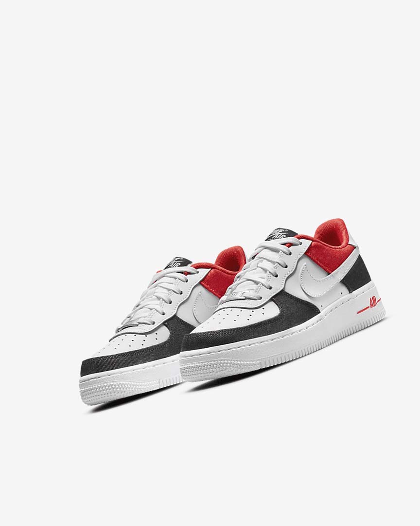 White / Navy / Red / White Boys' Nike Air Force 1 LV8 Sneakers | UK1141