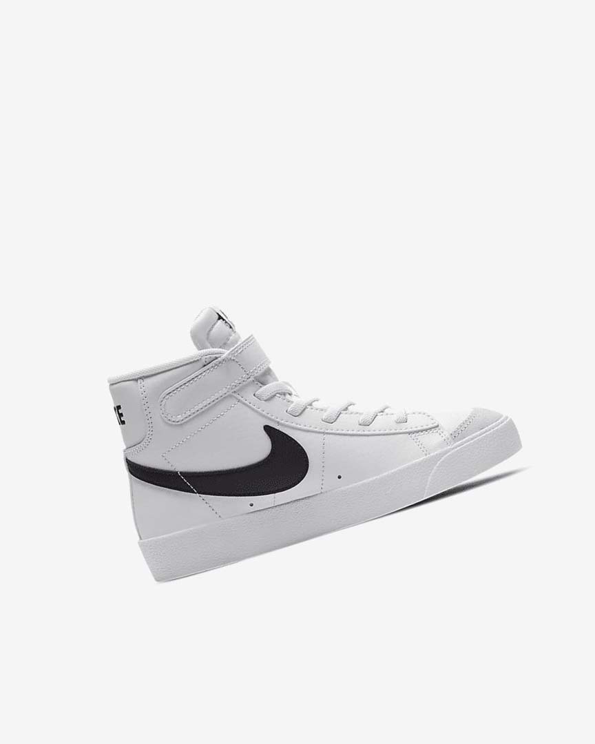 White / Orange / Black Boys' Nike Blazer Mid '77 Sneakers | UK2860