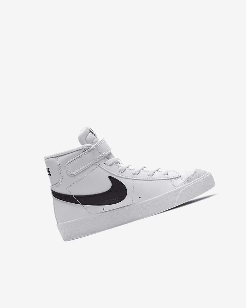 White / Orange / Black Girls' Nike Blazer Mid '77 Sneakers | UK2539