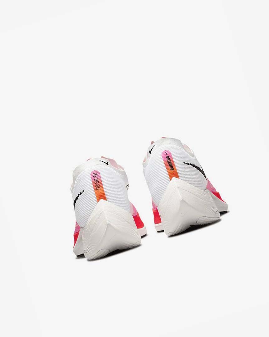 White / Pink / Black Men's Nike ZoomX Vaporfly Next% 2 Running Shoes | UK5287