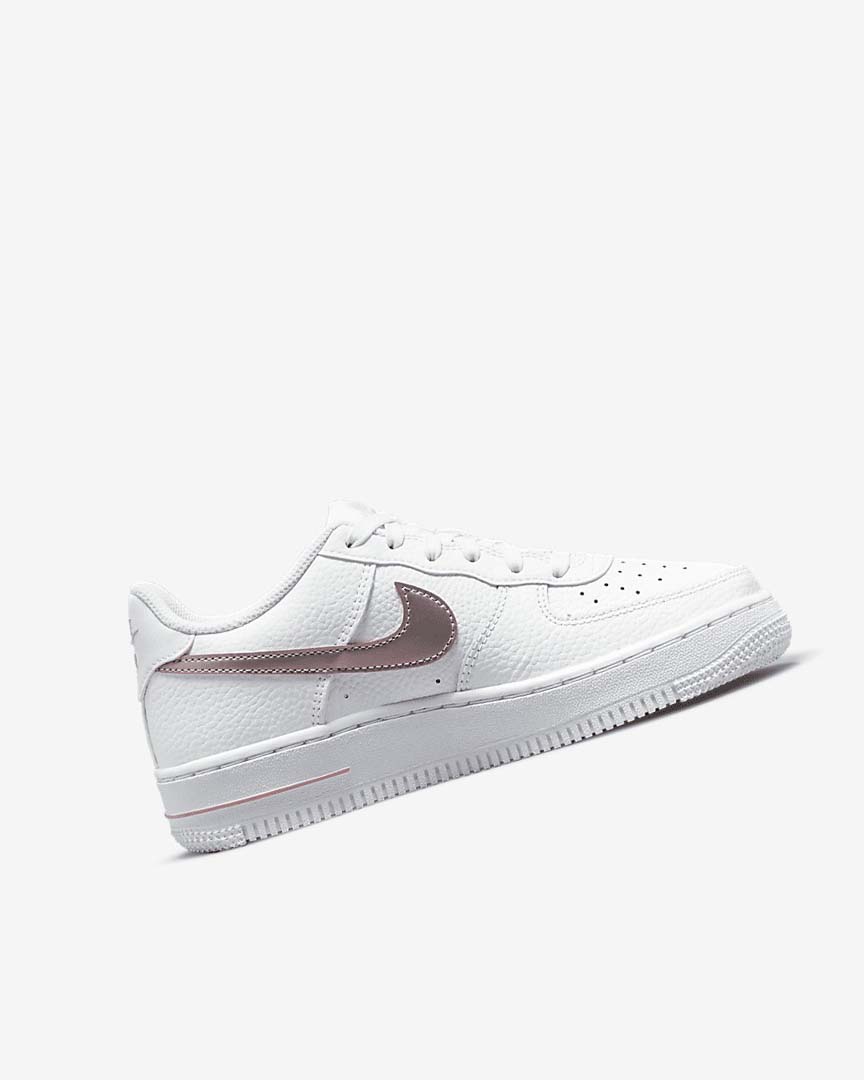 White / Pink Boys' Nike Air Force 1 Sneakers | UK4597