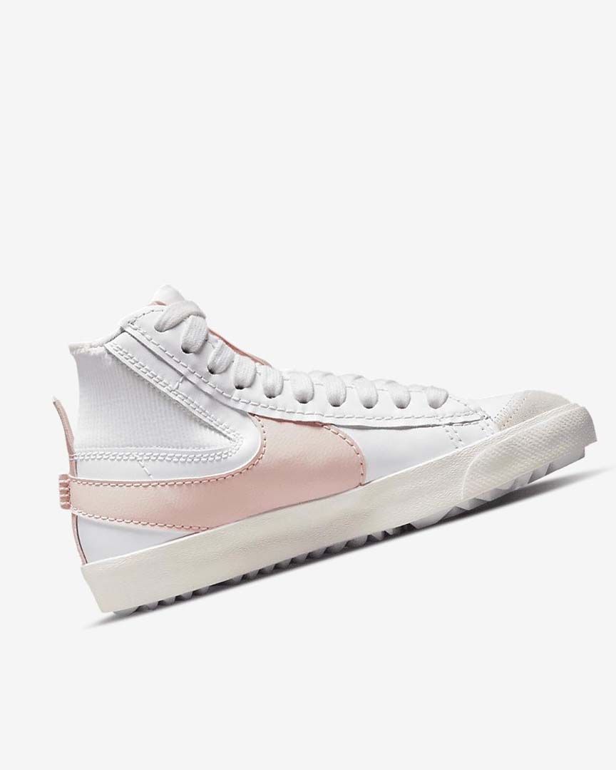 White / Pink Women's Nike Blazer Mid '77 Jumbo Sneakers | UK4656