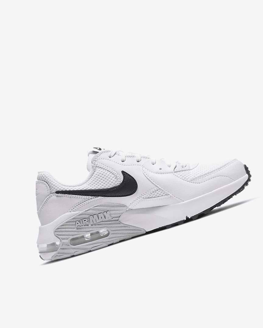 White / Platinum / Black Women's Nike Air Max Excee Sneakers | UK2292