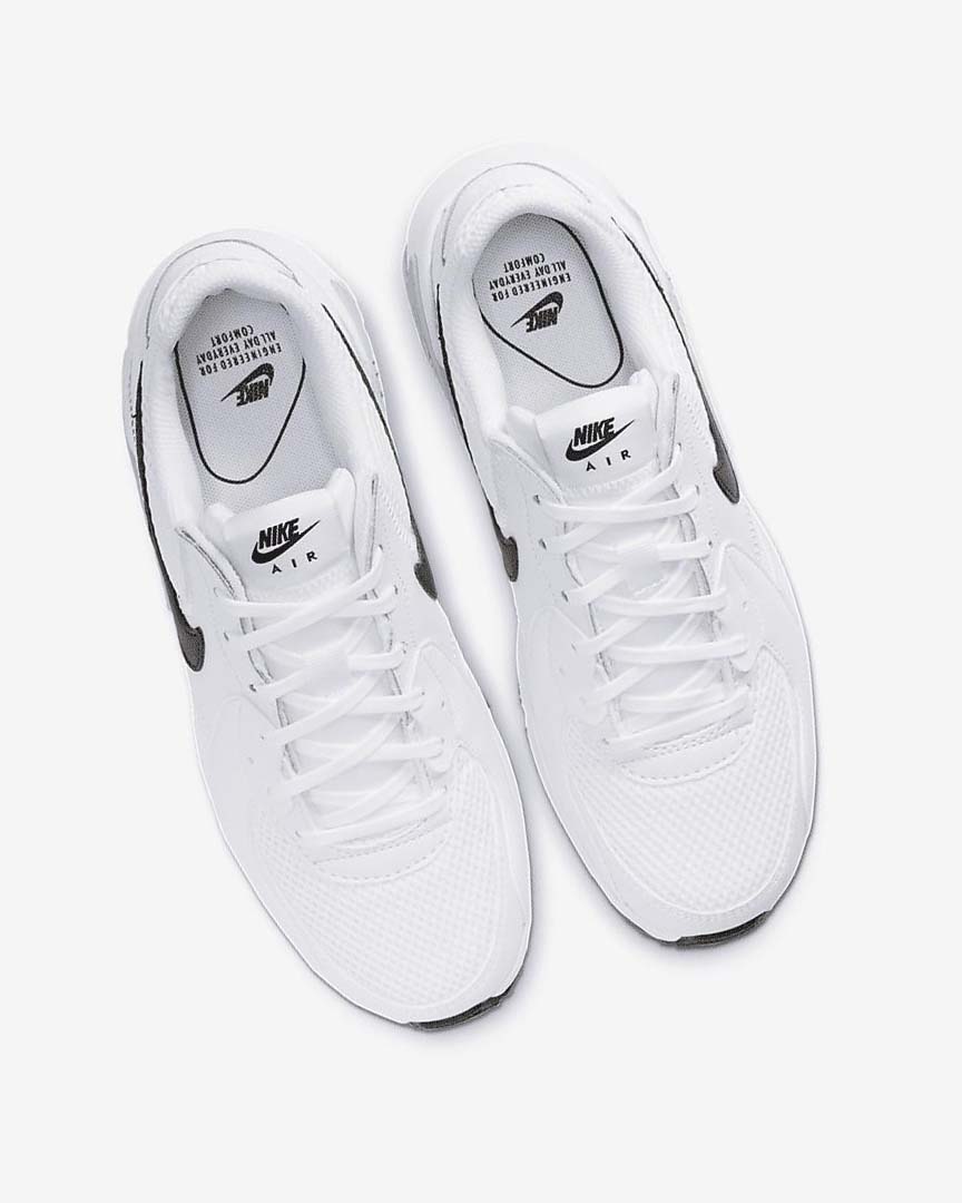 White / Platinum / Black Women's Nike Air Max Excee Sneakers | UK2292