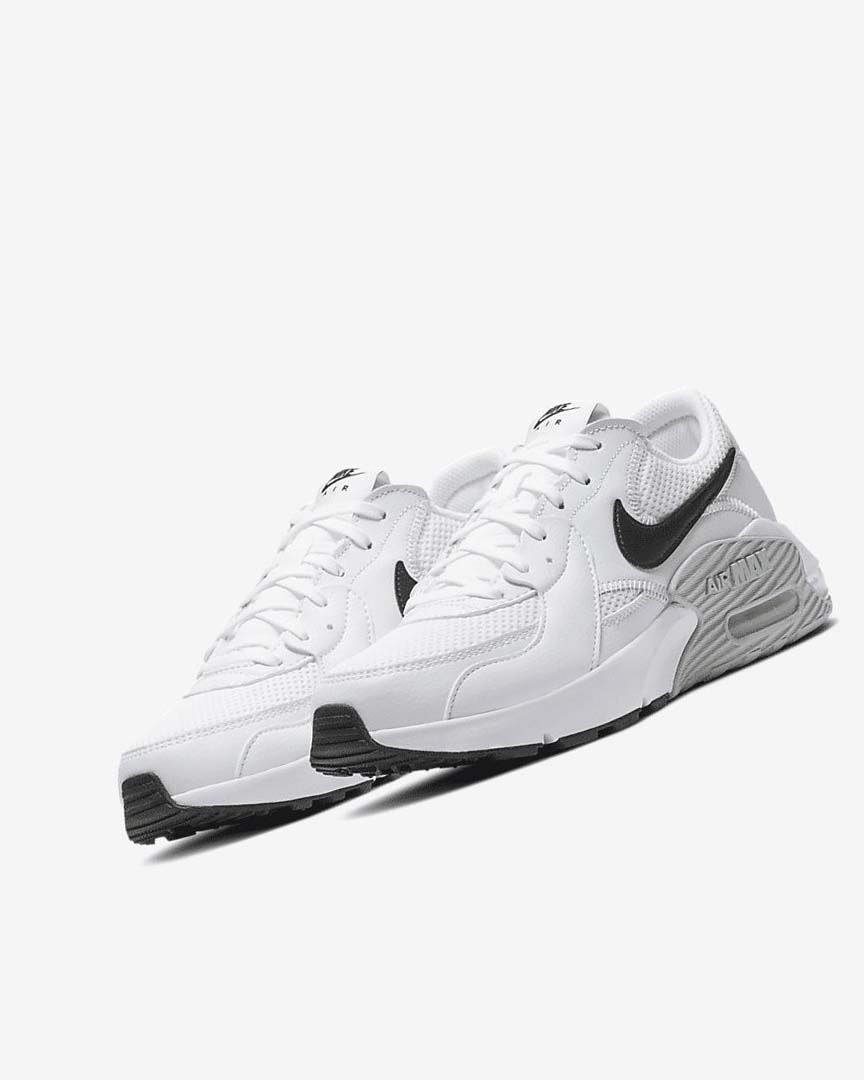 White / Platinum / Black Women's Nike Air Max Excee Sneakers | UK2292