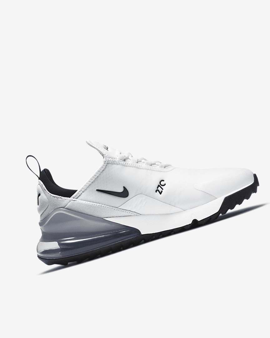 White / Platinum / Black Women's Nike Air Max 270 G Golf Shoes | UK4991