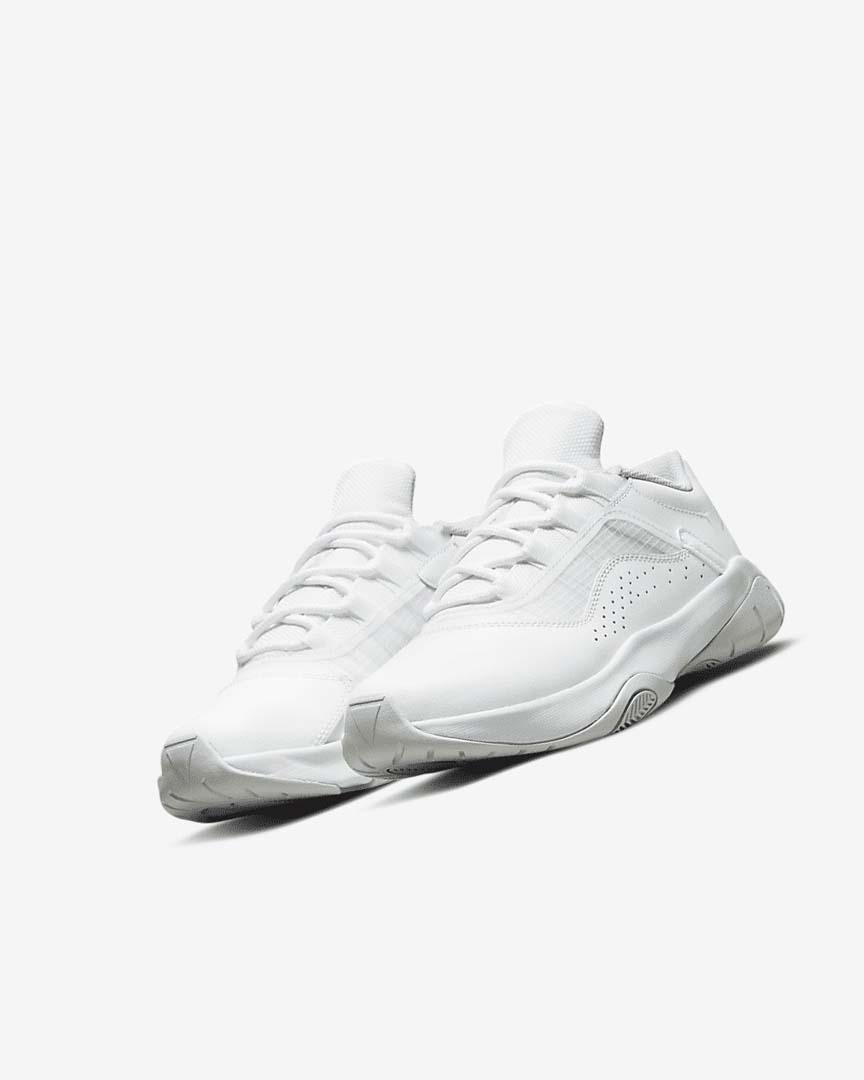 White / Platinum Boys' Nike Air Jordan 11 CMFT Low Basketball Shoes | UK4728