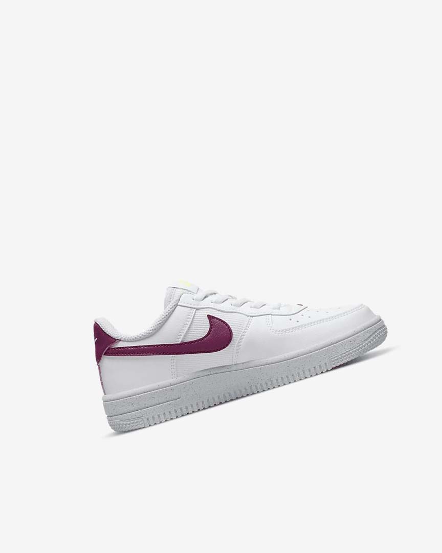 White / Platinum Boys' Nike Force 1 Next Nature Shoes | UK3078