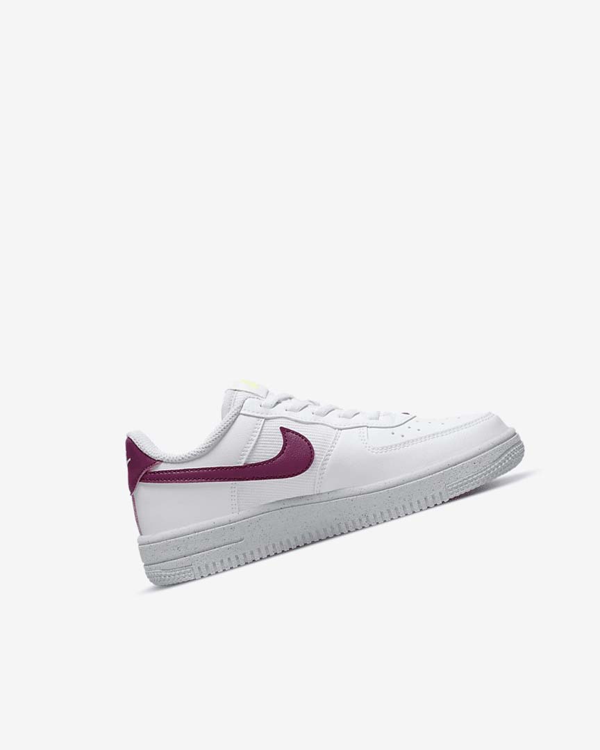 White / Platinum Girls' Nike Force 1 Next Nature Shoes | UK5130