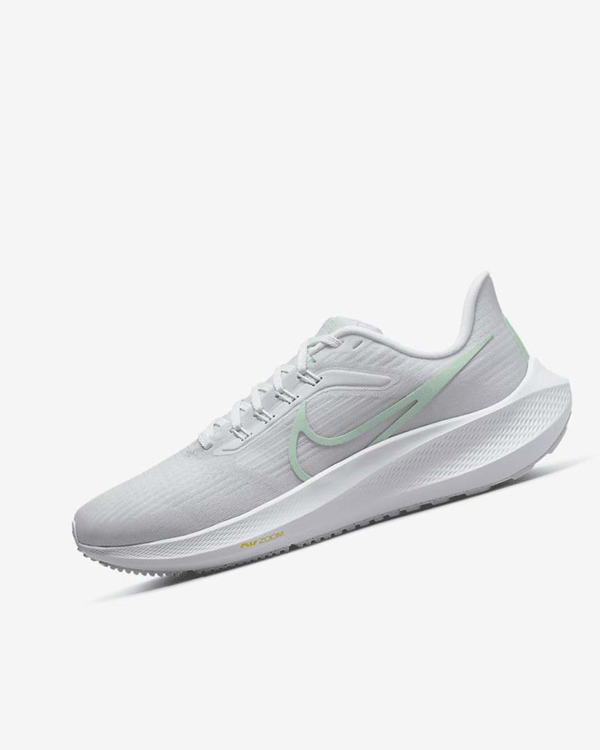 White / Platinum / Green / Mint Women\'s Nike Air Zoom Pegasus 39 Running Shoes | UK5262