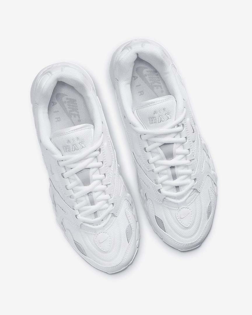 White / Platinum / Metal Silver / White Women's Nike Air Max 96 2 Sneakers | UK5375