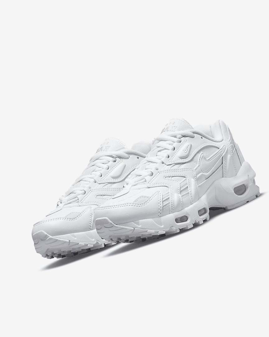 White / Platinum / Metal Silver / White Women's Nike Air Max 96 2 Sneakers | UK5375