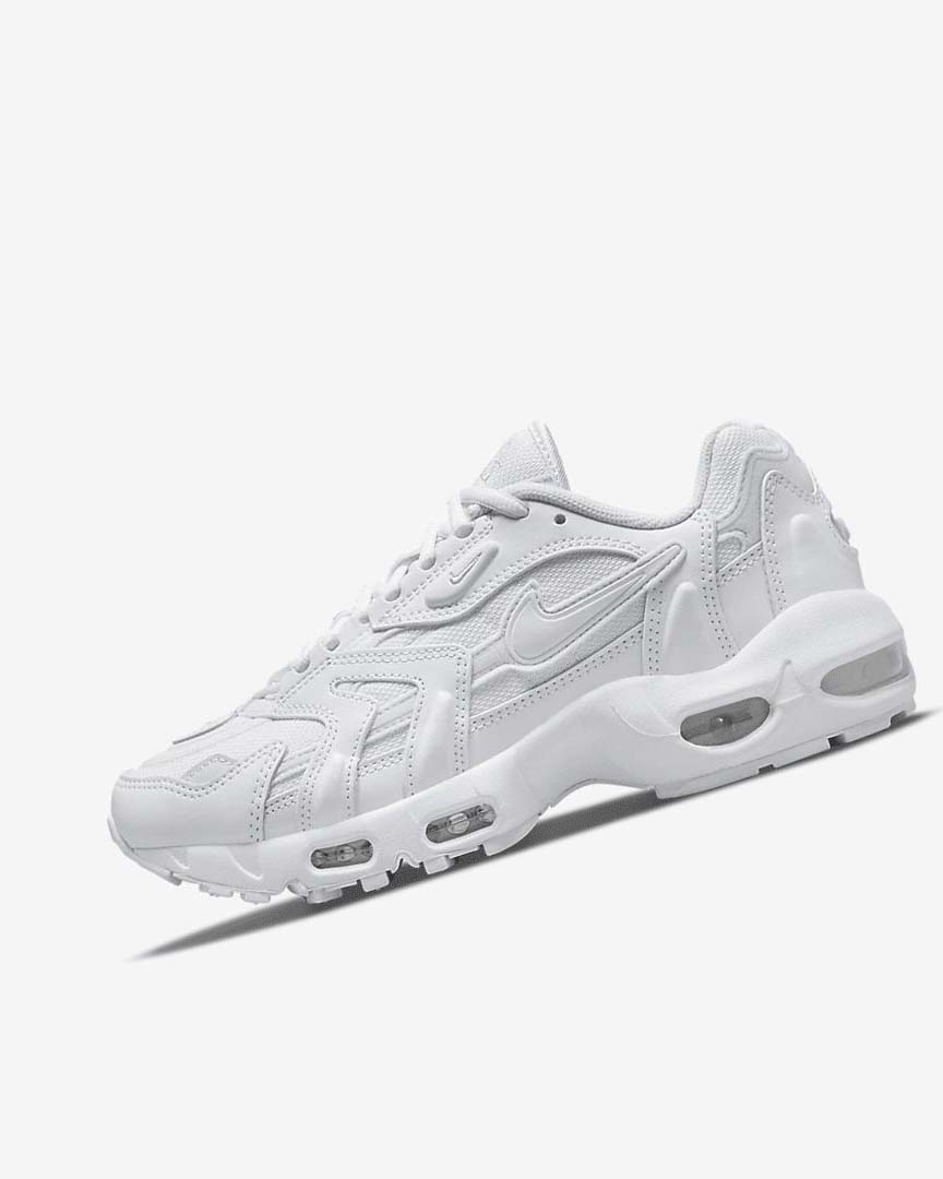 White / Platinum / Metal Silver / White Women\'s Nike Air Max 96 2 Sneakers | UK5375