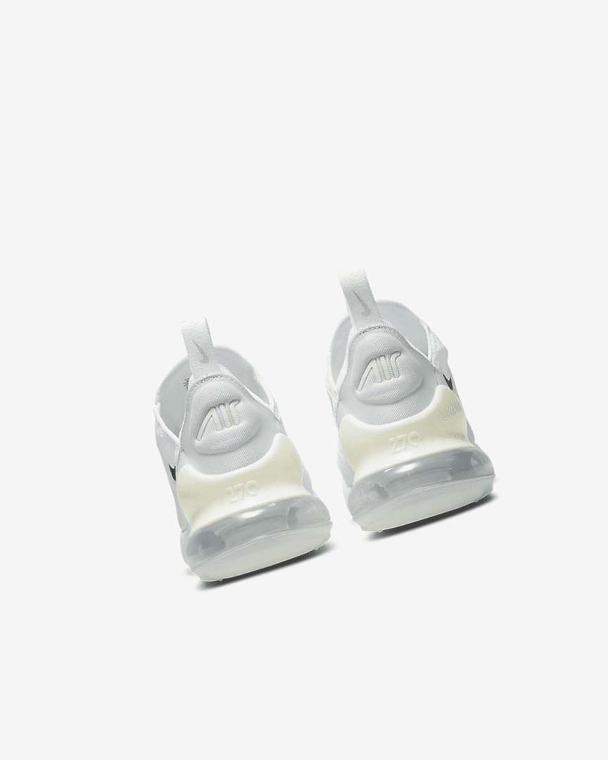 White / Platinum / Metal Silver Women's Nike Air Max 270 Casual Shoes | UK4908