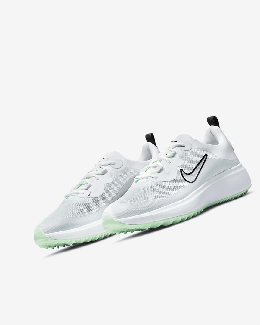 White / Platinum / Mint / Black Women's Nike Ace Summerlite Golf Shoes | UK4902