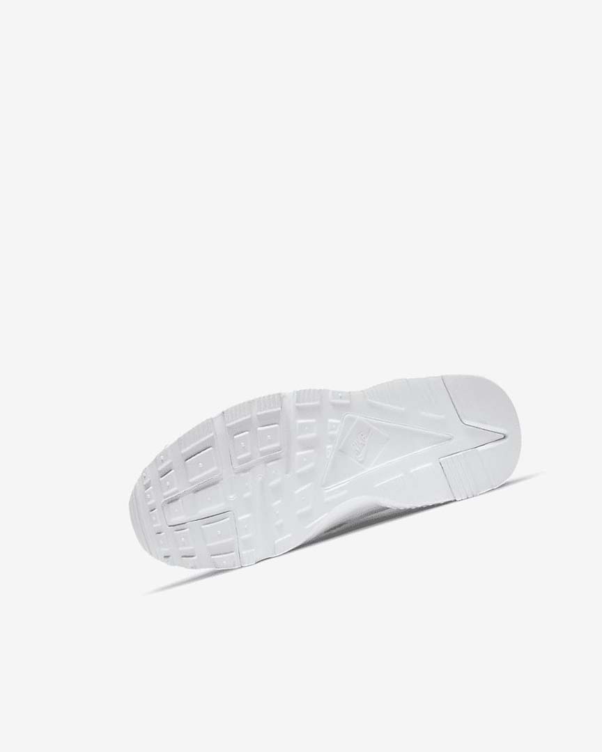 White / Platinum / White Boys' Nike Huarache Run Shoes | UK5160