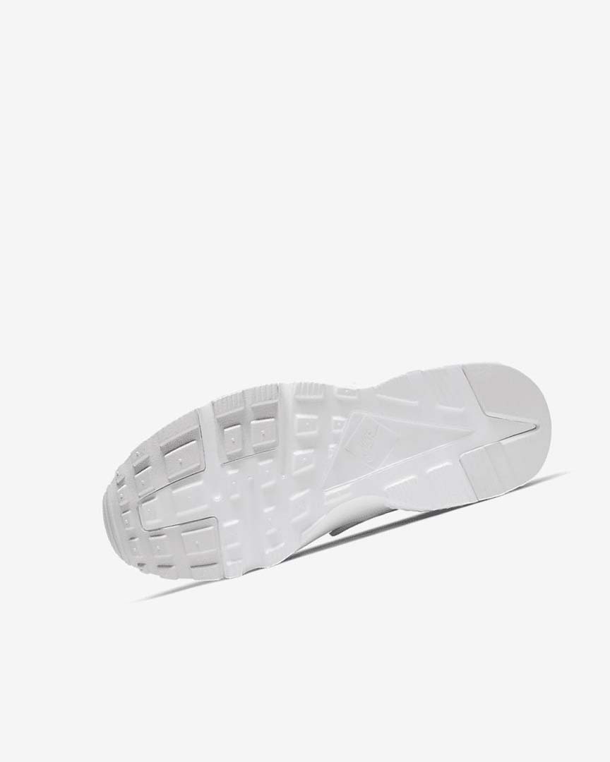 White / Platinum / White Boys' Nike Huarache Run Shoes | UK5460