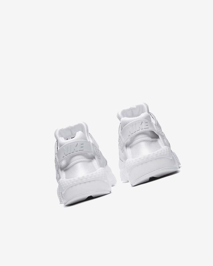 White / Platinum / White Boys' Nike Huarache Run Shoes | UK5460