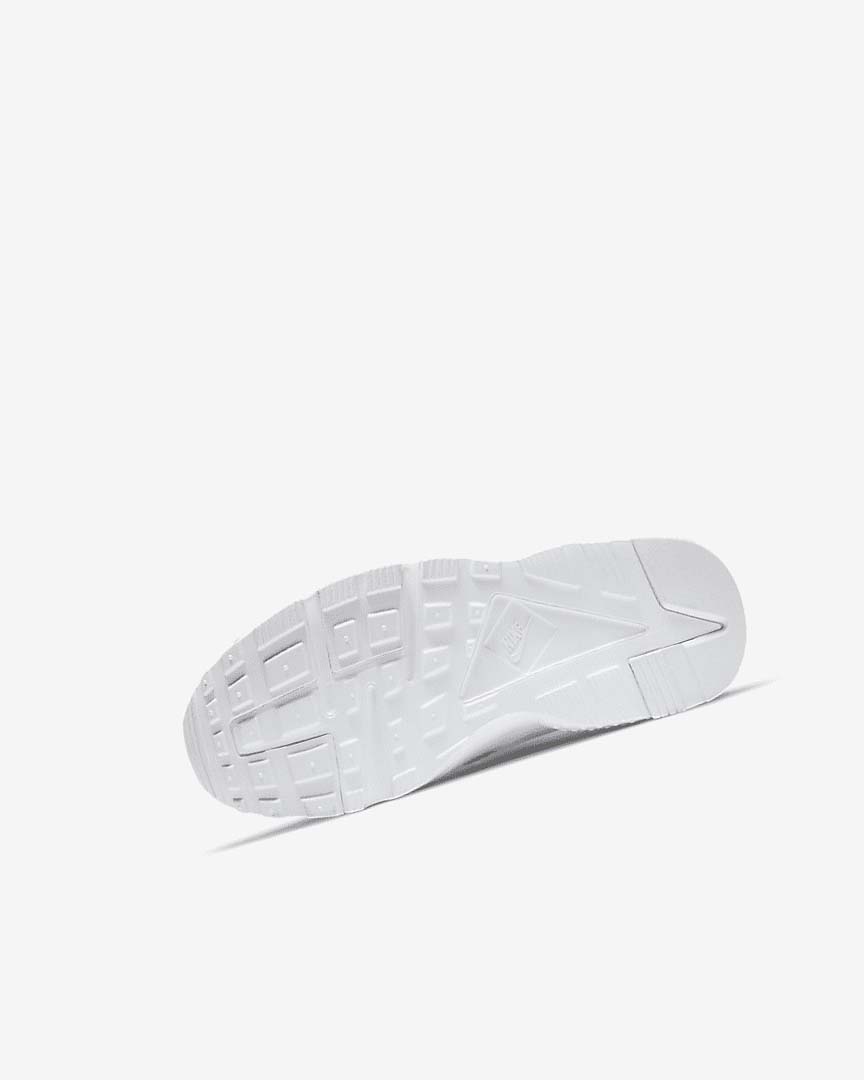 White / Platinum / White Girls' Nike Huarache Run Shoes | UK3253